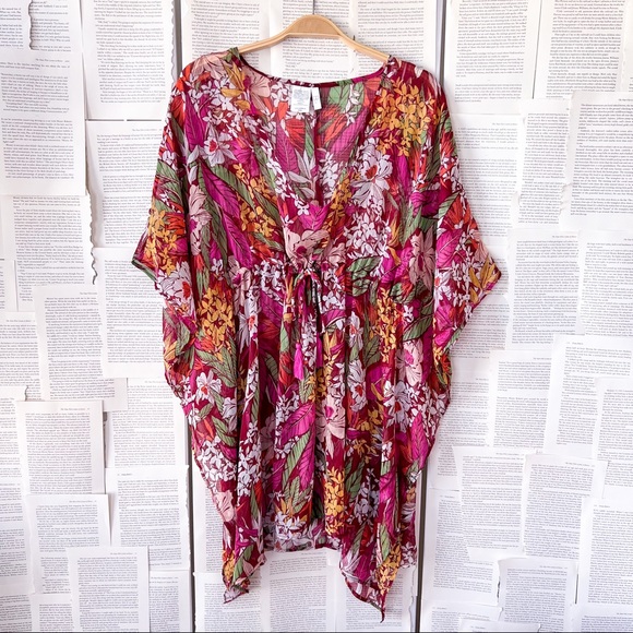 BCA by Rebecca Virtue Floral Tunic Swimsuit Coverup - Picture 10 of 12